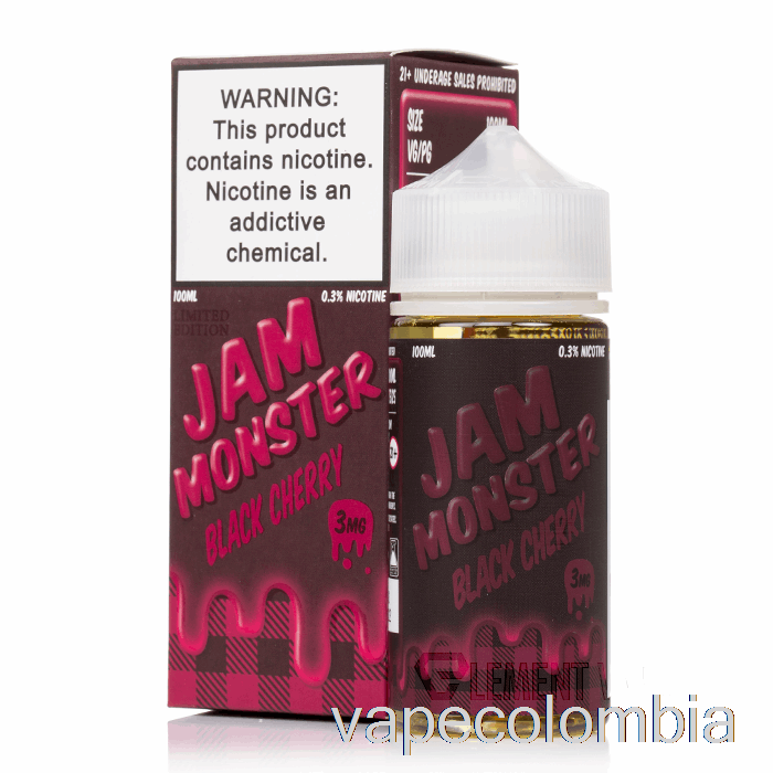 Kit Completo De Vapeo Black Cherry - Jam Monster - 100ml 0mg